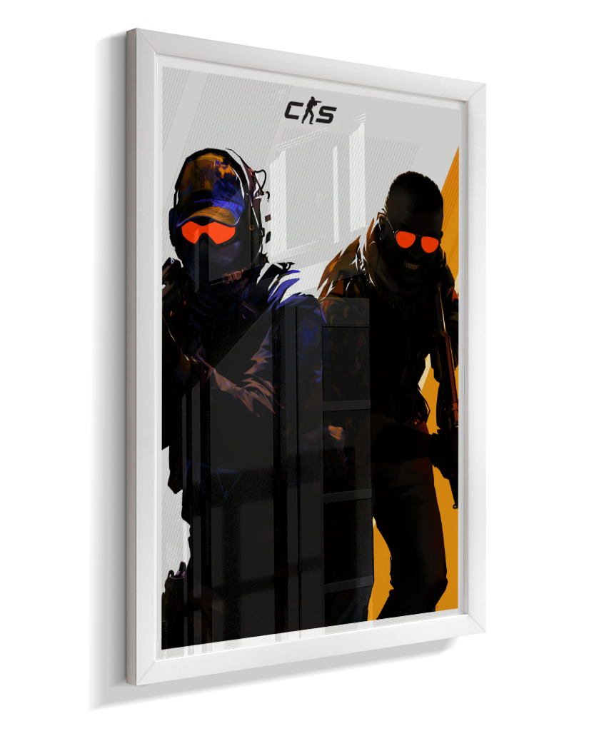 Quadro Decorativo CS2 Operators Tactical Red Visor