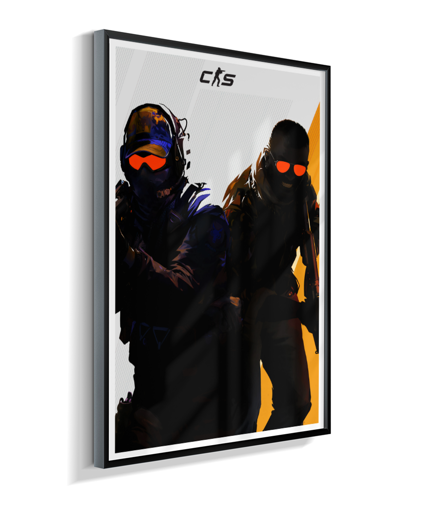 Quadro Decorativo CS2 Operators Tactical Red Visor