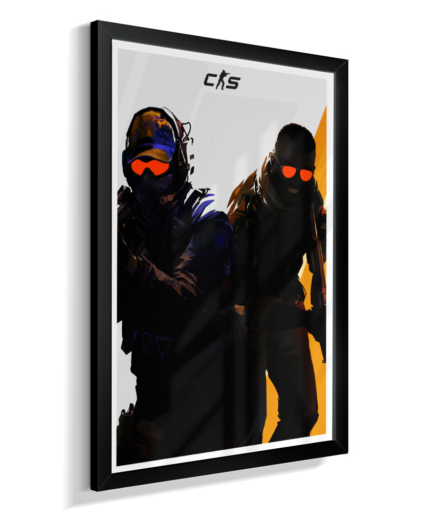 Quadro Decorativo CS2 Operators Tactical Red Visor