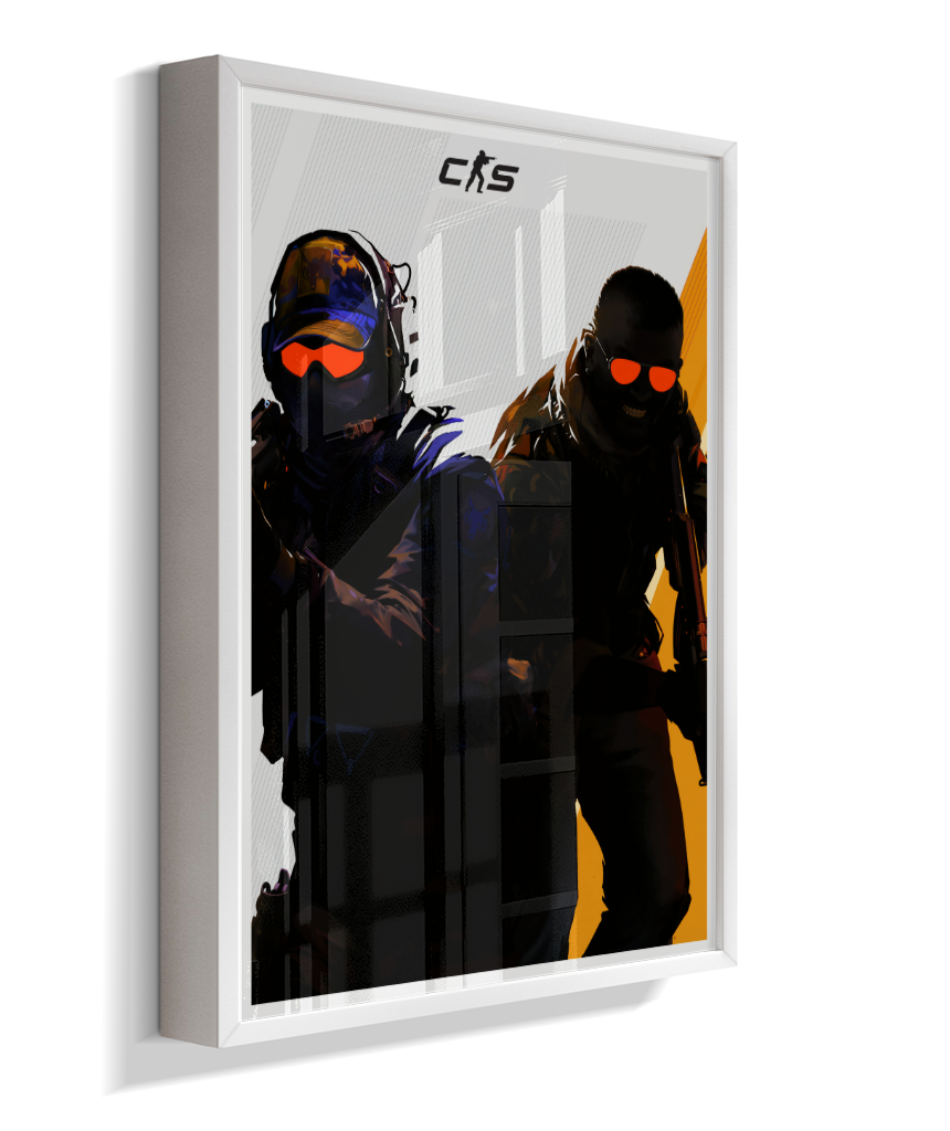 Quadro Decorativo CS2 Operators Tactical Red Visor