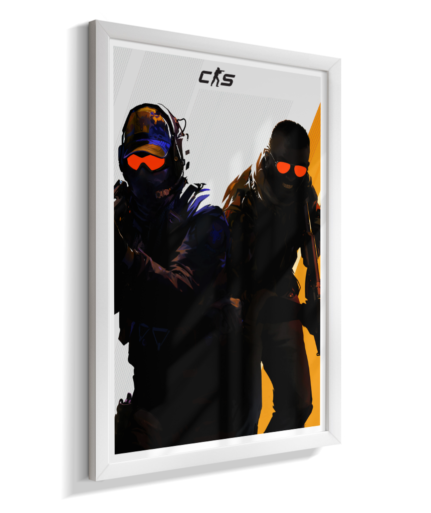 Quadro Decorativo CS2 Operators Tactical Red Visor