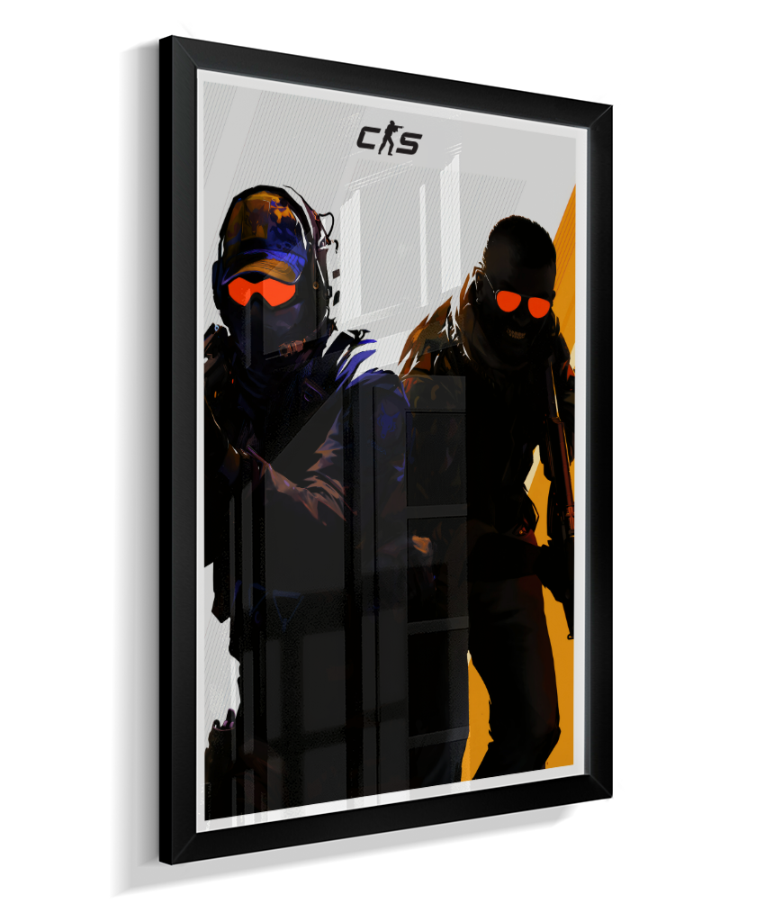 Quadro Decorativo CS2 Operators Tactical Red Visor