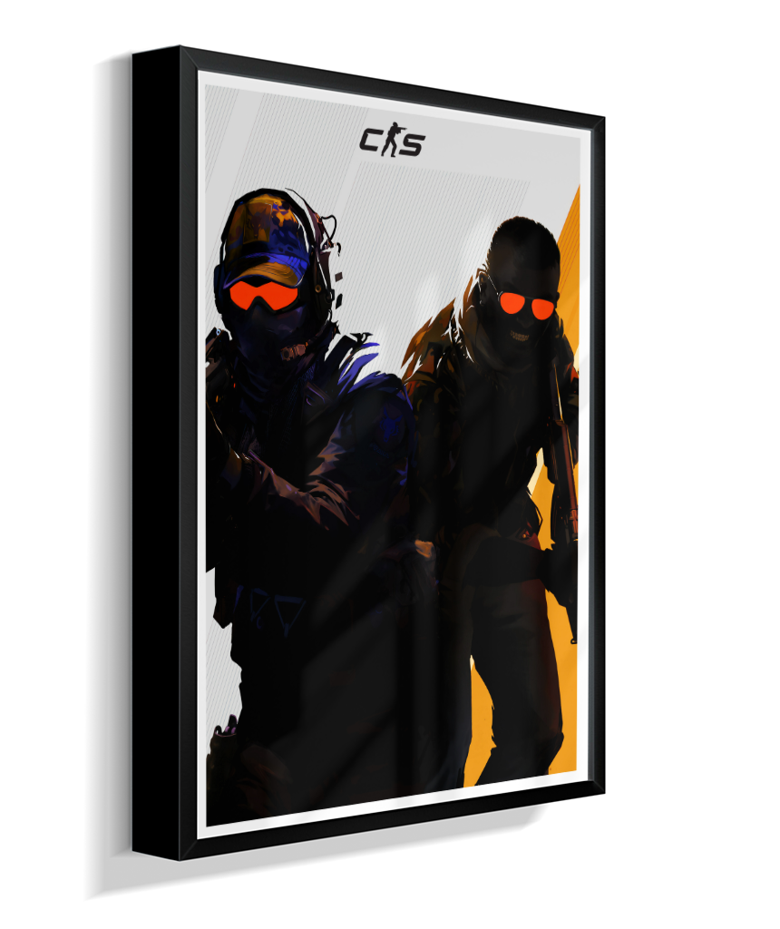 Quadro Decorativo CS2 Operators Tactical Red Visor