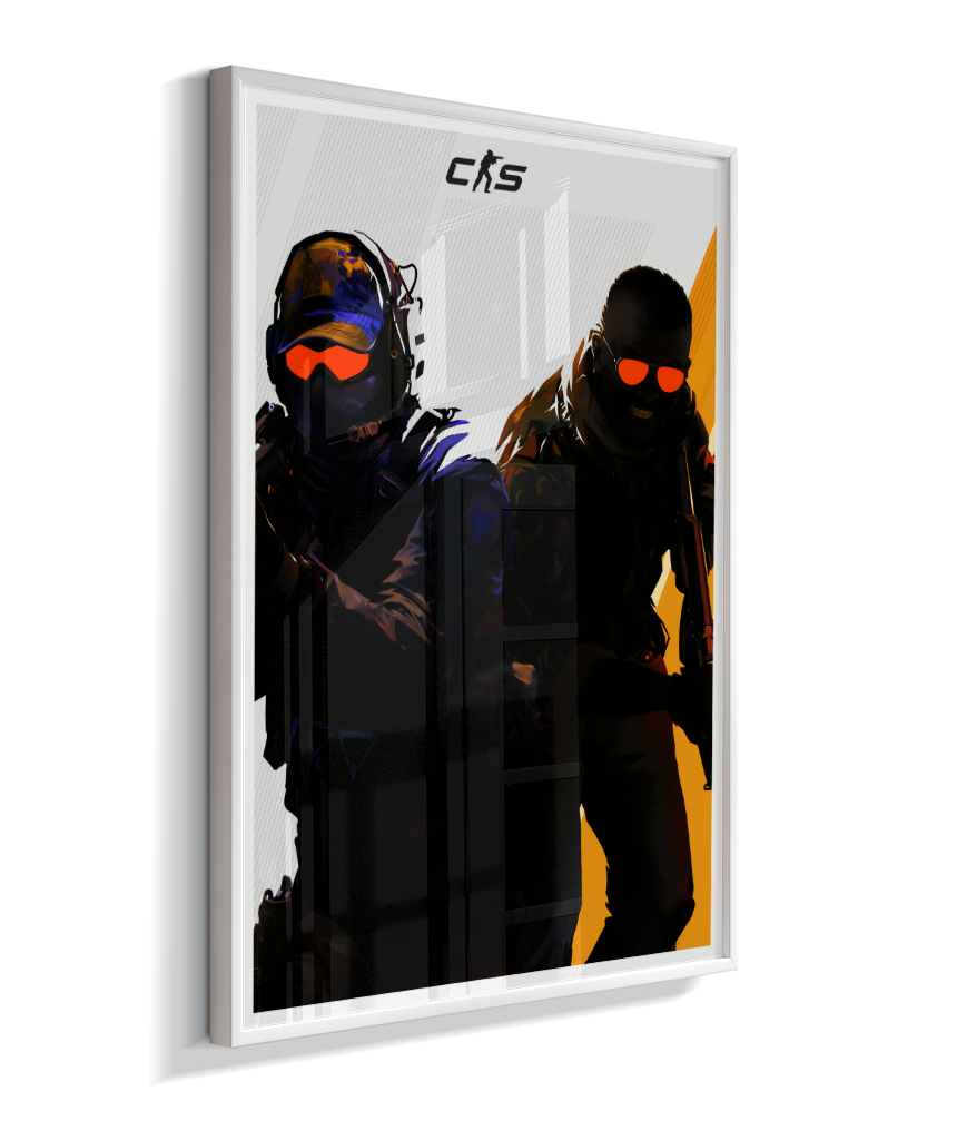 Quadro Decorativo CS2 Operators Tactical Red Visor