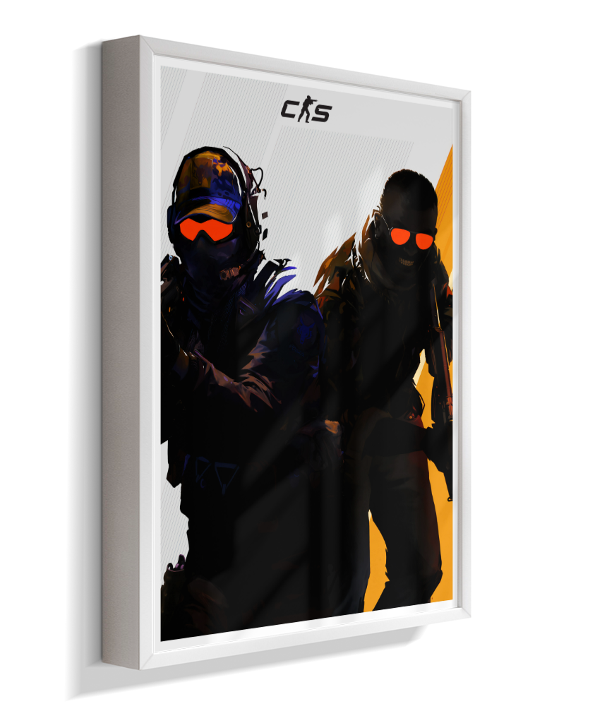 Quadro Decorativo CS2 Operators Tactical Red Visor