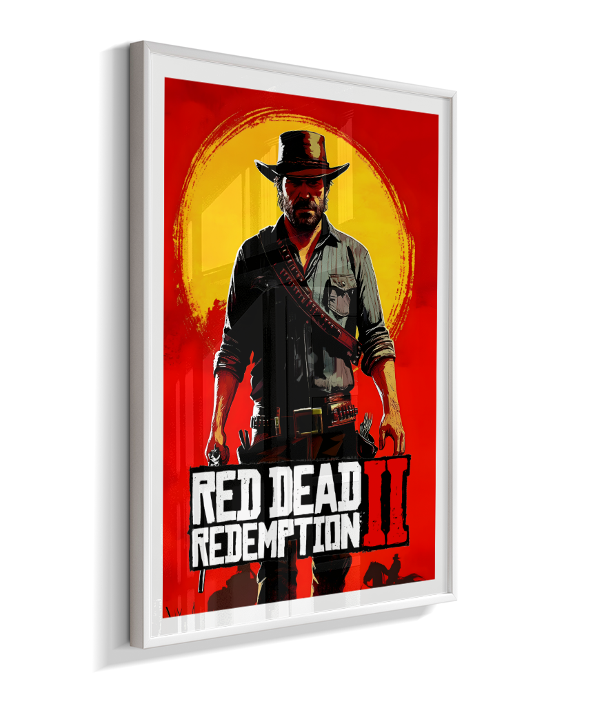 Quadro Decorativo Red Dead Redemption 2 - Poster Game Gamer