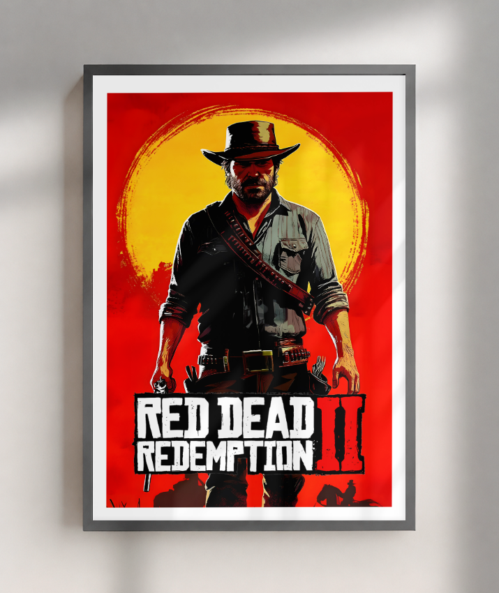 Quadro Decorativo Red Dead Redemption 2 - Poster Game Gamer