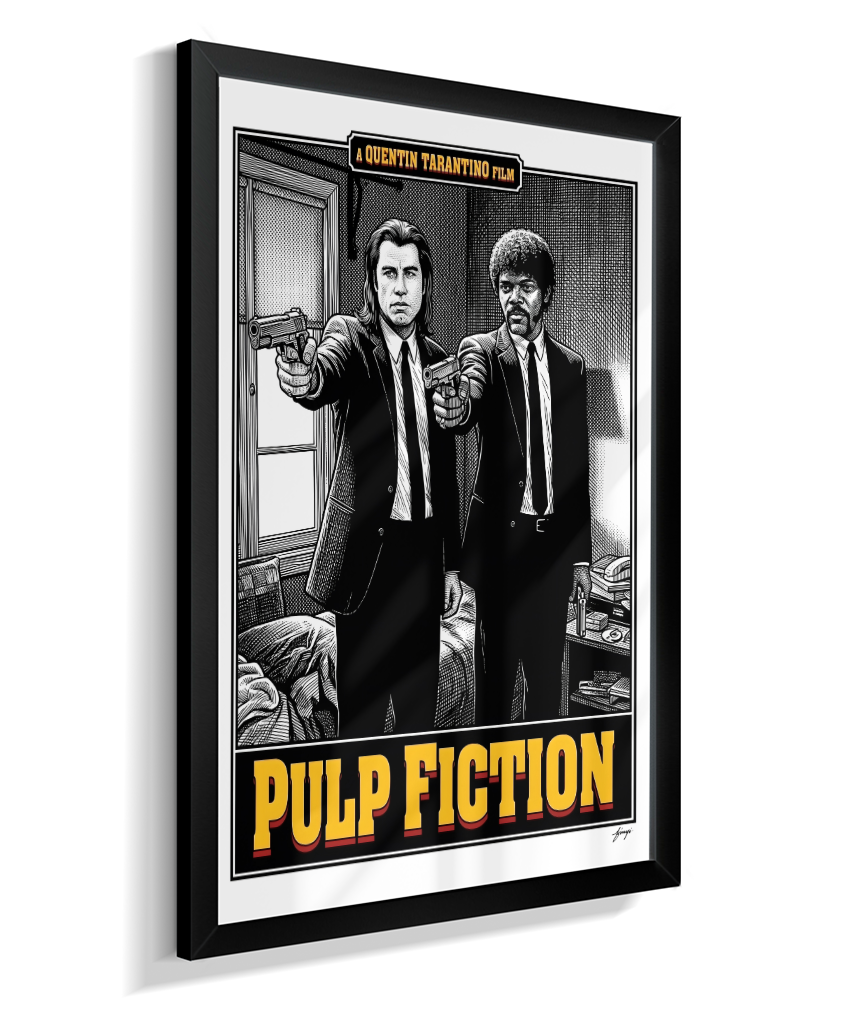 Quadro Decorativo Pulp Fiction Jules e Vincent