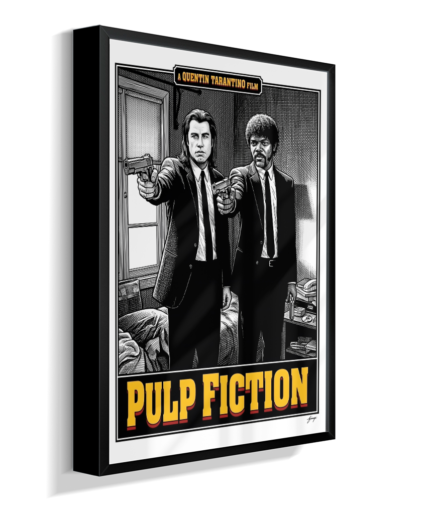 Quadro Decorativo Pulp Fiction Jules e Vincent