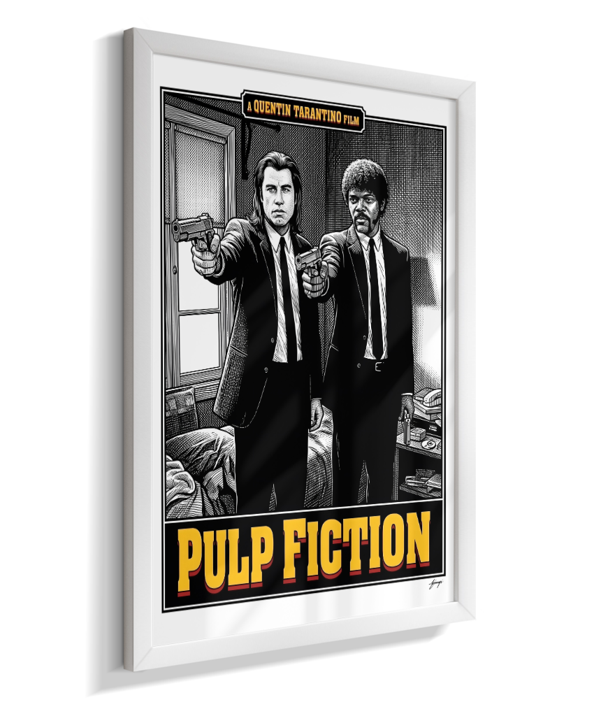 Quadro Decorativo Pulp Fiction Jules e Vincent
