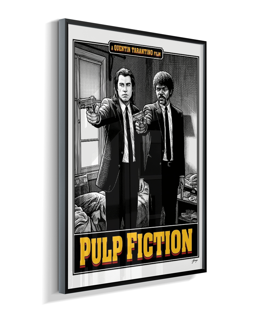 Quadro Decorativo Pulp Fiction Jules e Vincent