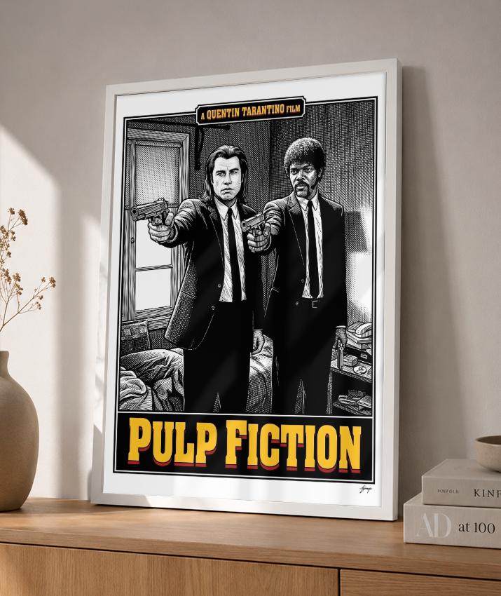 Quadro Decorativo Pulp Fiction Jules e Vincent