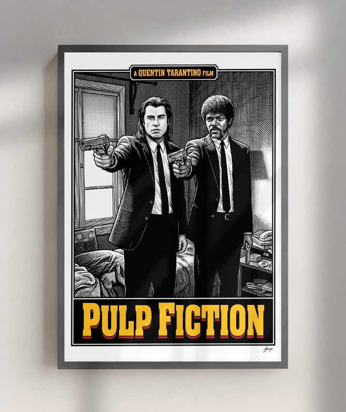 Quadro Decorativo Pulp Fiction Jules e Vincent