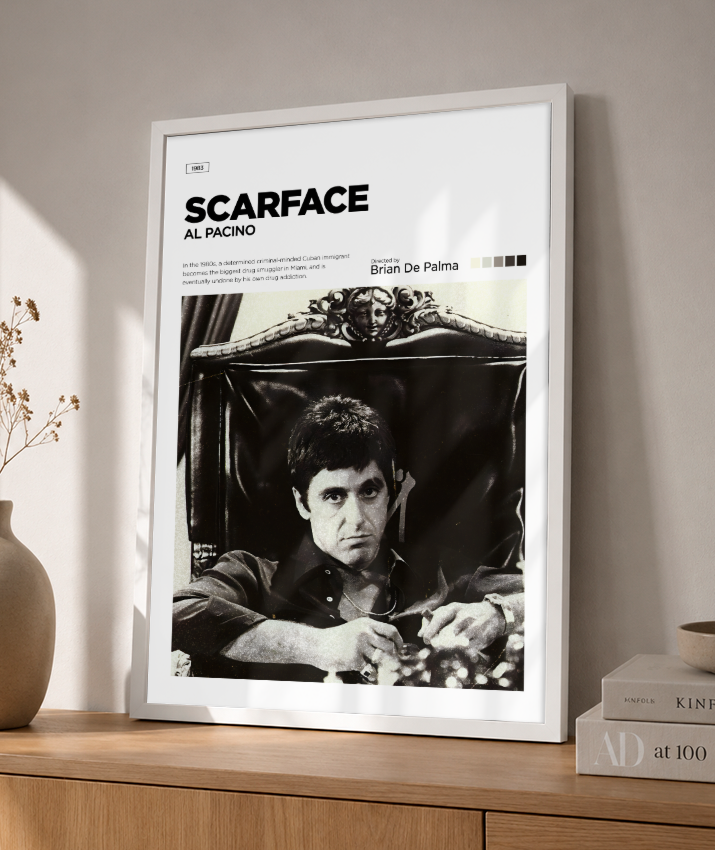 Quadro decorativo Scarface Minimalist Editorial Art