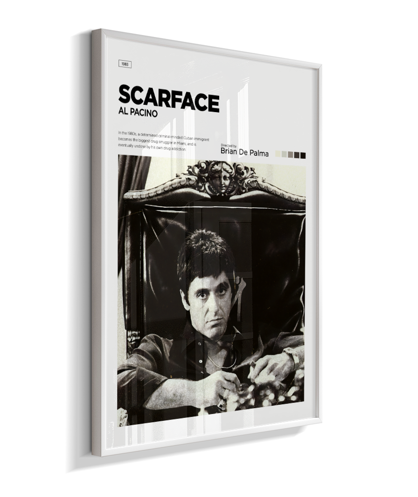 Quadro decorativo Scarface Minimalist Editorial Art