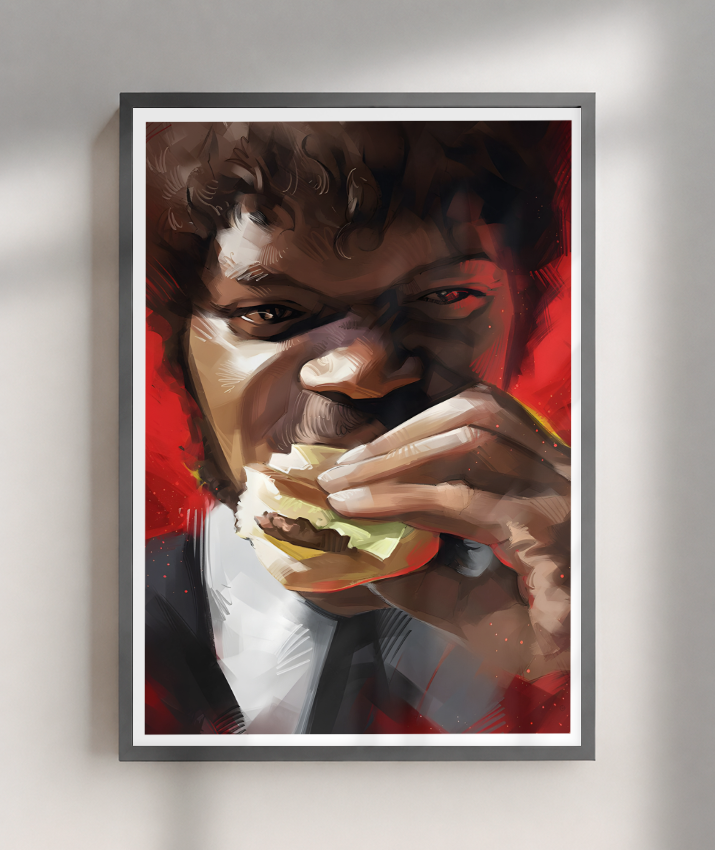 Quadro Decorativo Pulp Fiction Jules Big Kahuna Burger