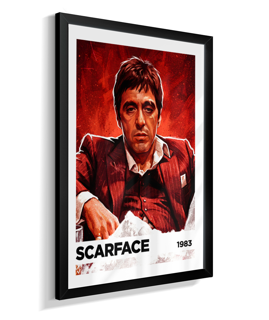 Quadro decorativo Scarface Kingpin Red 1983