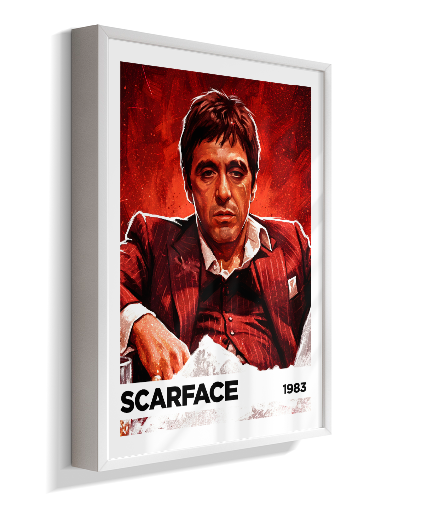 Quadro decorativo Scarface Kingpin Red 1983