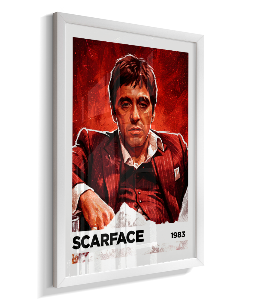 Quadro decorativo Scarface Kingpin Red 1983