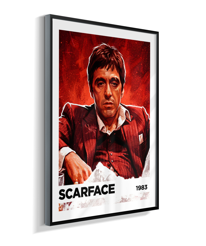 Quadro decorativo Scarface Kingpin Red 1983