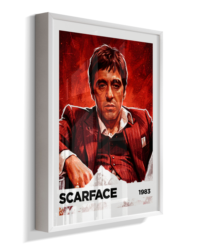 Quadro decorativo Scarface Kingpin Red 1983