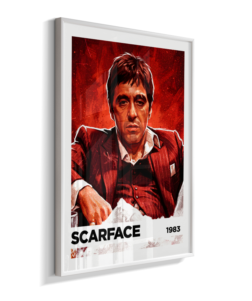 Quadro decorativo Scarface Kingpin Red 1983