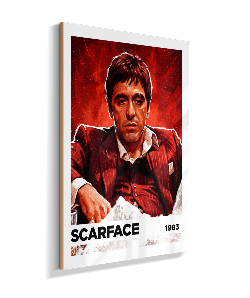 Quadro decorativo Scarface Kingpin Red 1983