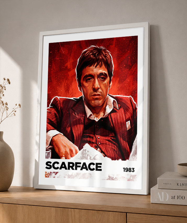 Quadro decorativo Scarface Kingpin Red 1983