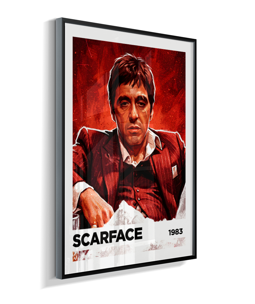 Quadro decorativo Scarface Kingpin Red 1983