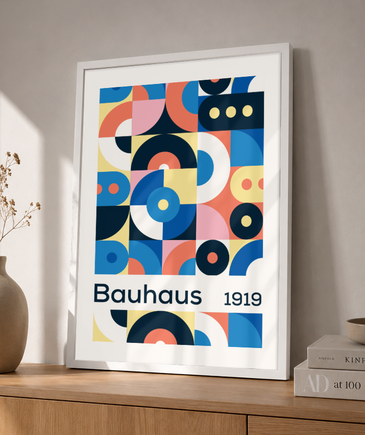 Quadro Decorativo Bauhaus 1919 – Mosaic Geometry