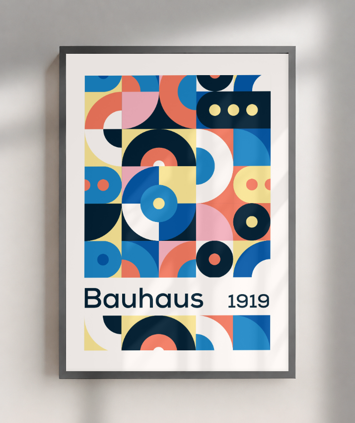 Quadro Decorativo Bauhaus 1919 – Mosaic Geometry