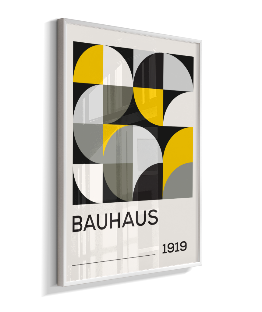 Quadro Decorativo Bauhaus 1919 – Yellow Grid