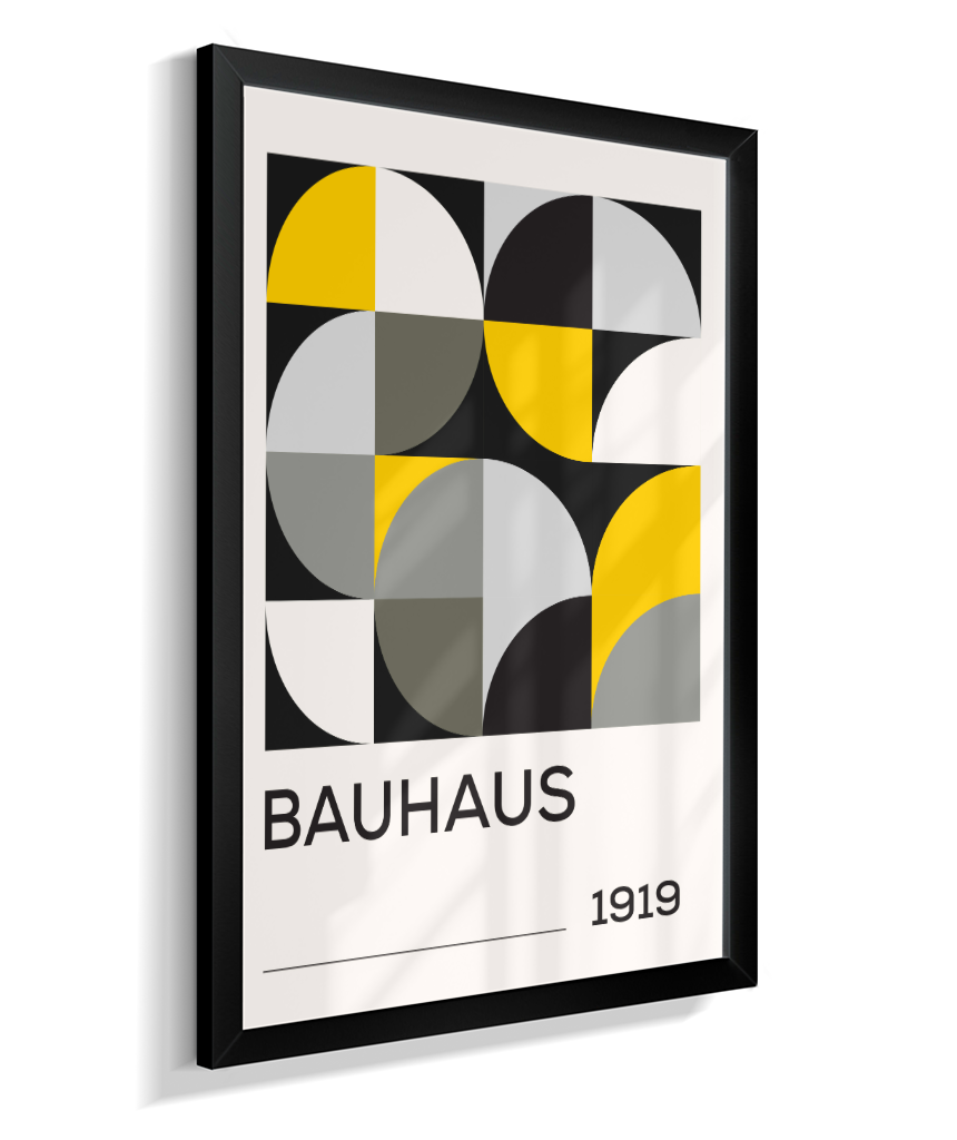 Quadro Decorativo Bauhaus 1919 – Yellow Grid