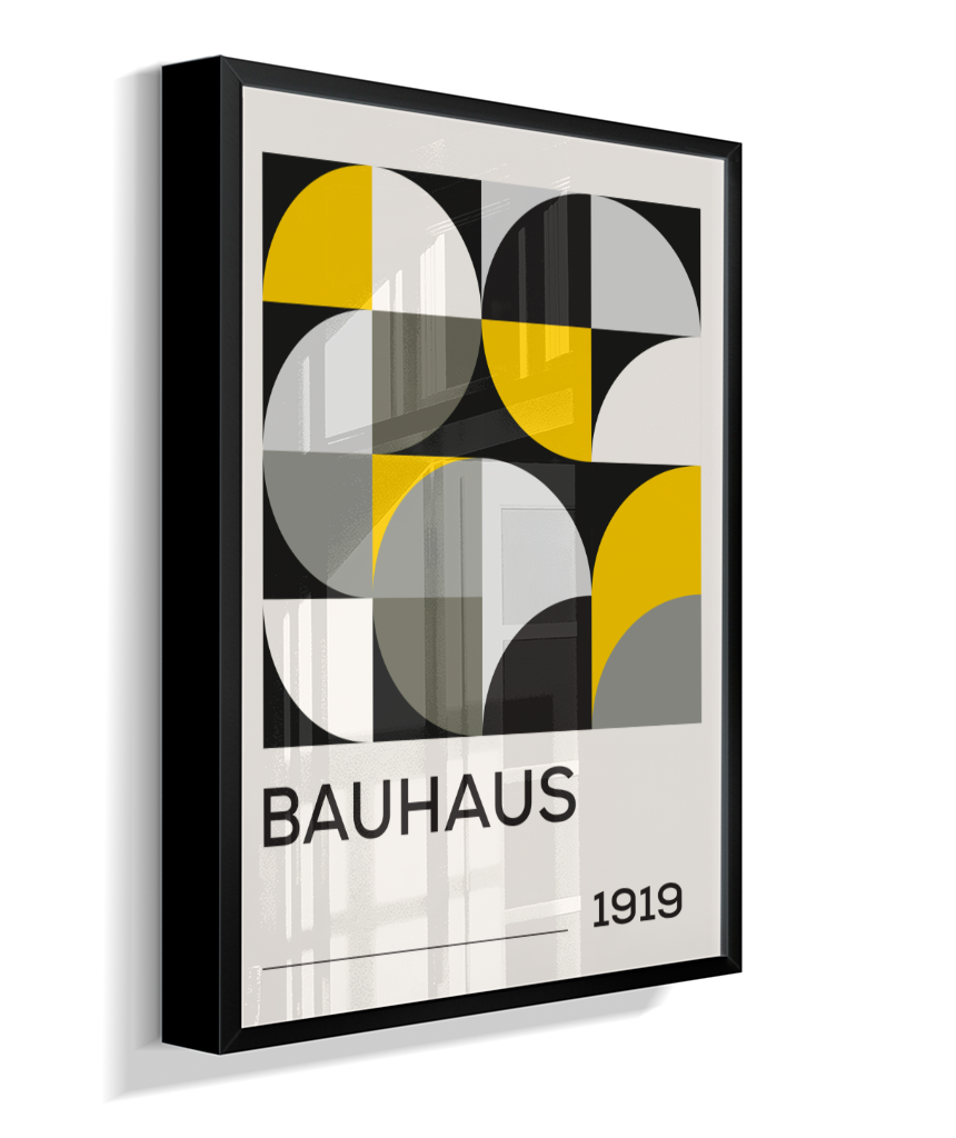 Quadro Decorativo Bauhaus 1919 – Yellow Grid