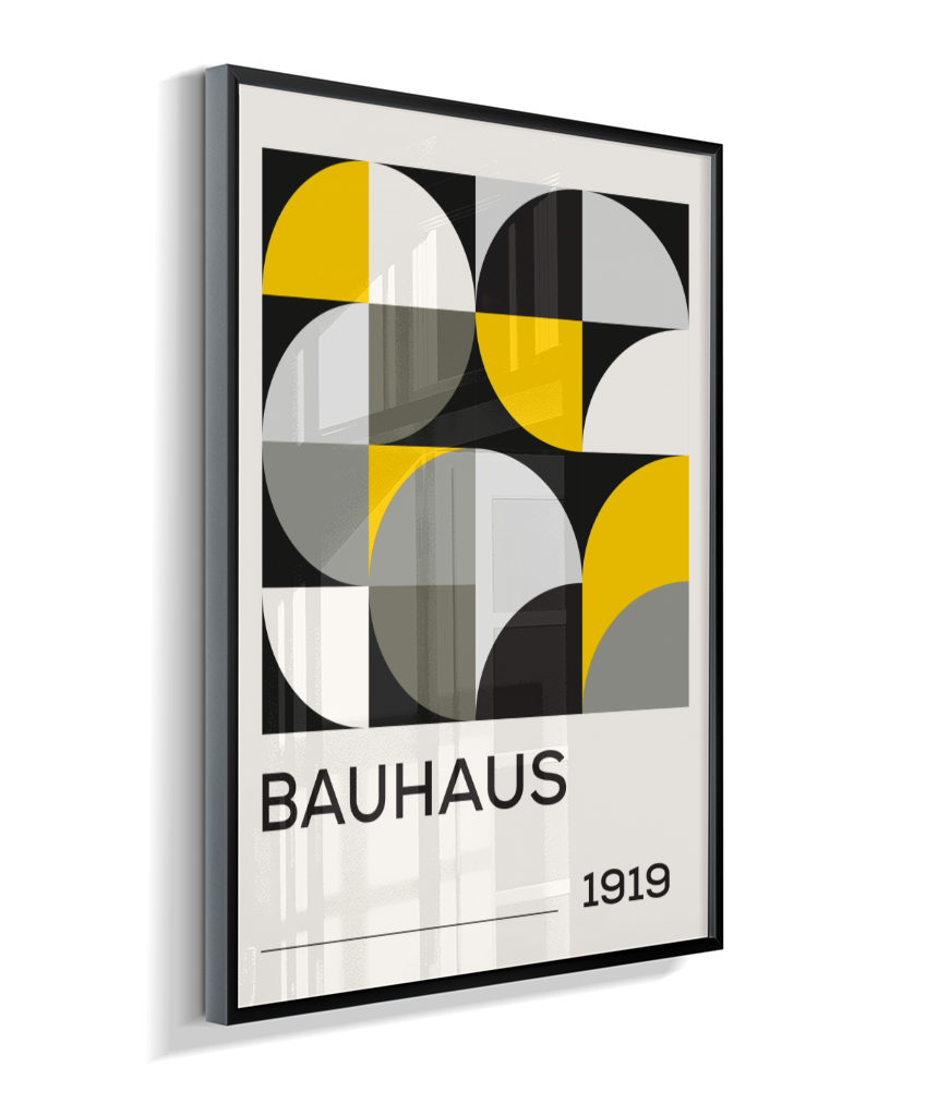 Quadro Decorativo Bauhaus 1919 – Yellow Grid