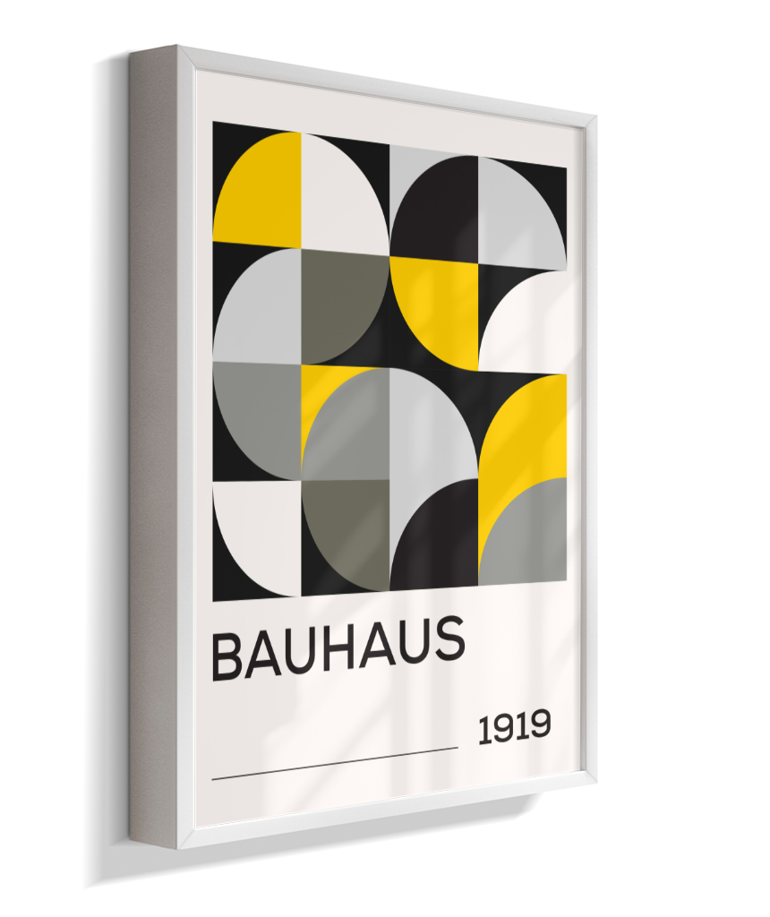 Quadro Decorativo Bauhaus 1919 – Yellow Grid
