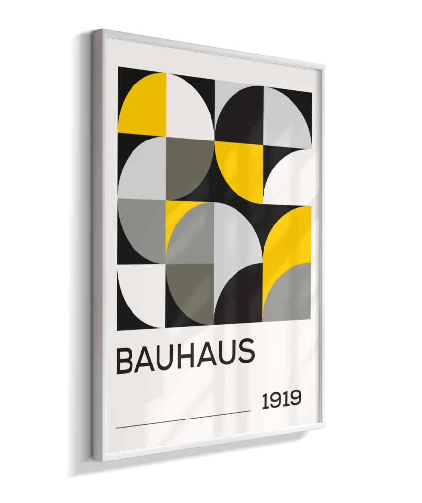 Quadro Decorativo Bauhaus 1919 – Yellow Grid