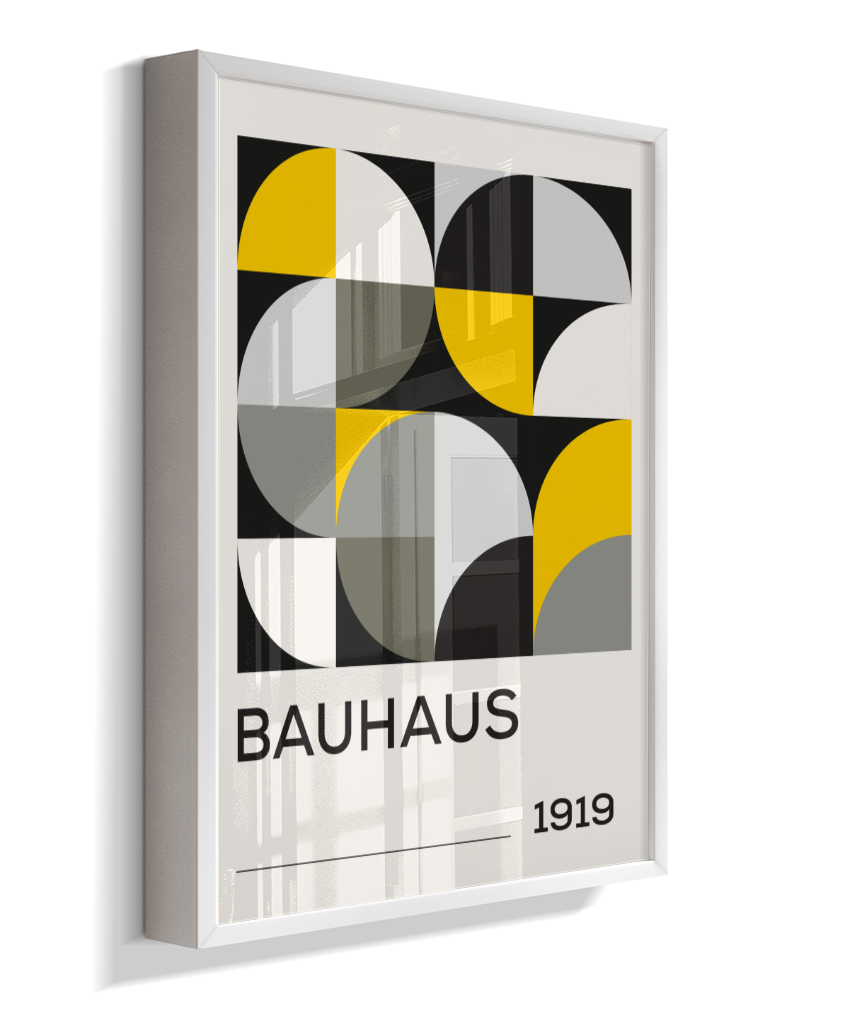 Quadro Decorativo Bauhaus 1919 – Yellow Grid