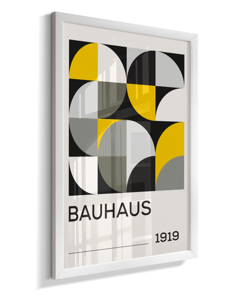 Quadro Decorativo Bauhaus 1919 – Yellow Grid
