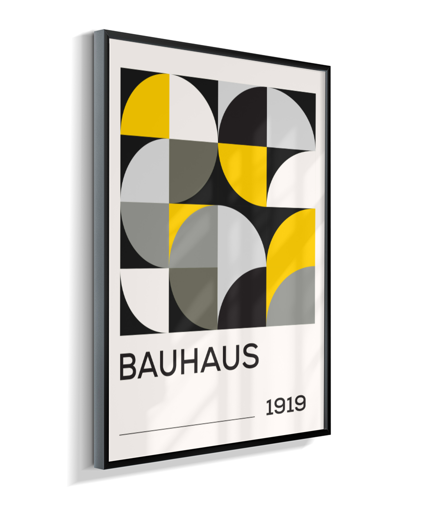 Quadro Decorativo Bauhaus 1919 – Yellow Grid