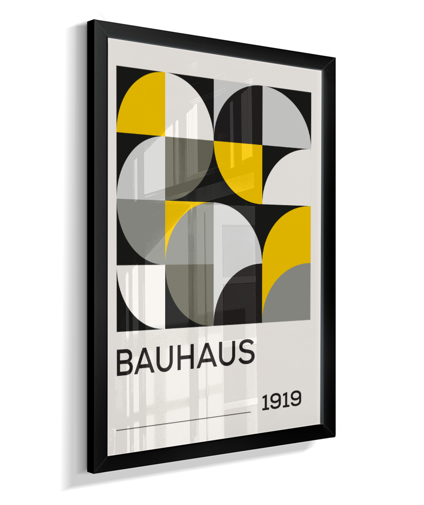 Quadro Decorativo Bauhaus 1919 – Yellow Grid