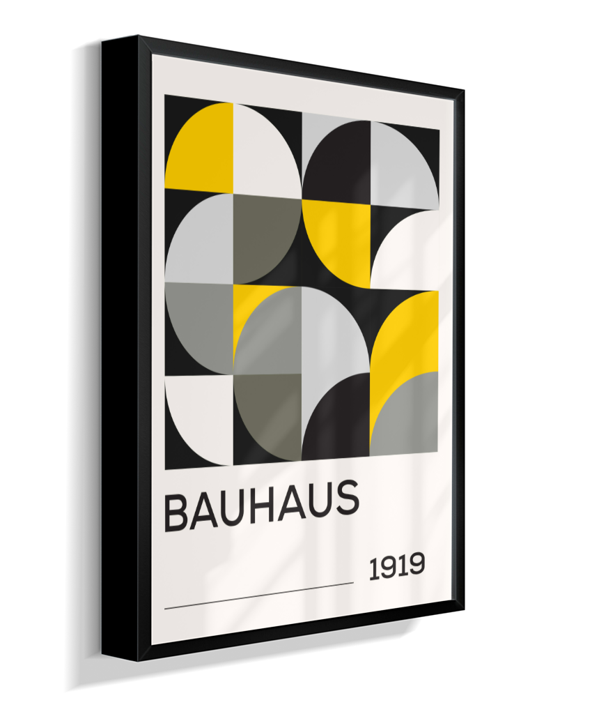 Quadro Decorativo Bauhaus 1919 – Yellow Grid