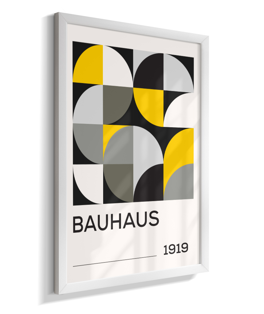 Quadro Decorativo Bauhaus 1919 – Yellow Grid