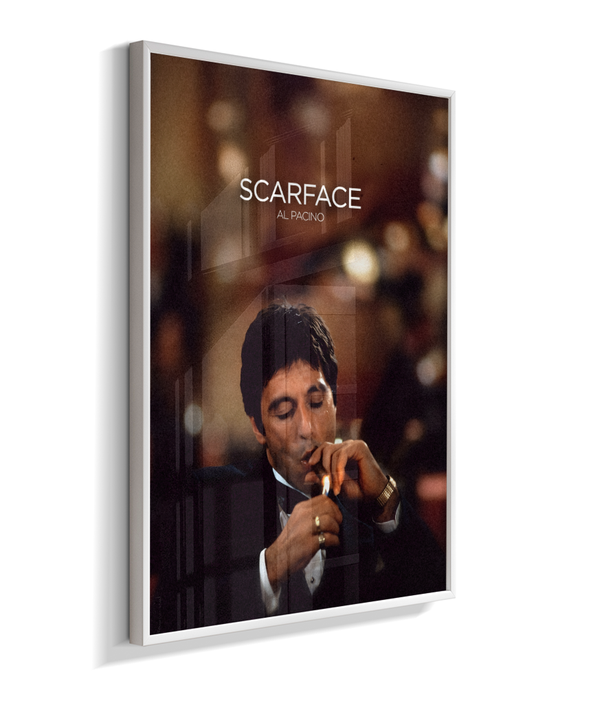 Quadro decorativo Scarface Cigar Lounge Cinematic Poster