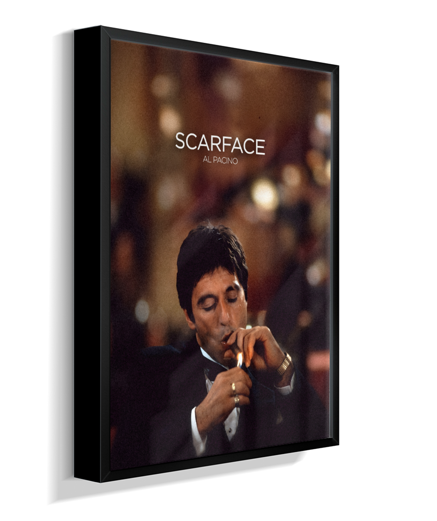 Quadro decorativo Scarface Cigar Lounge Cinematic Poster