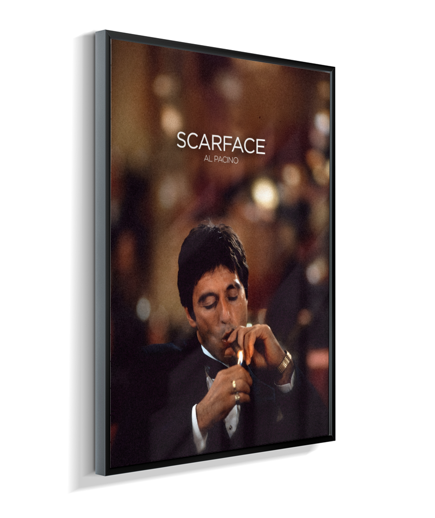 Quadro decorativo Scarface Cigar Lounge Cinematic Poster