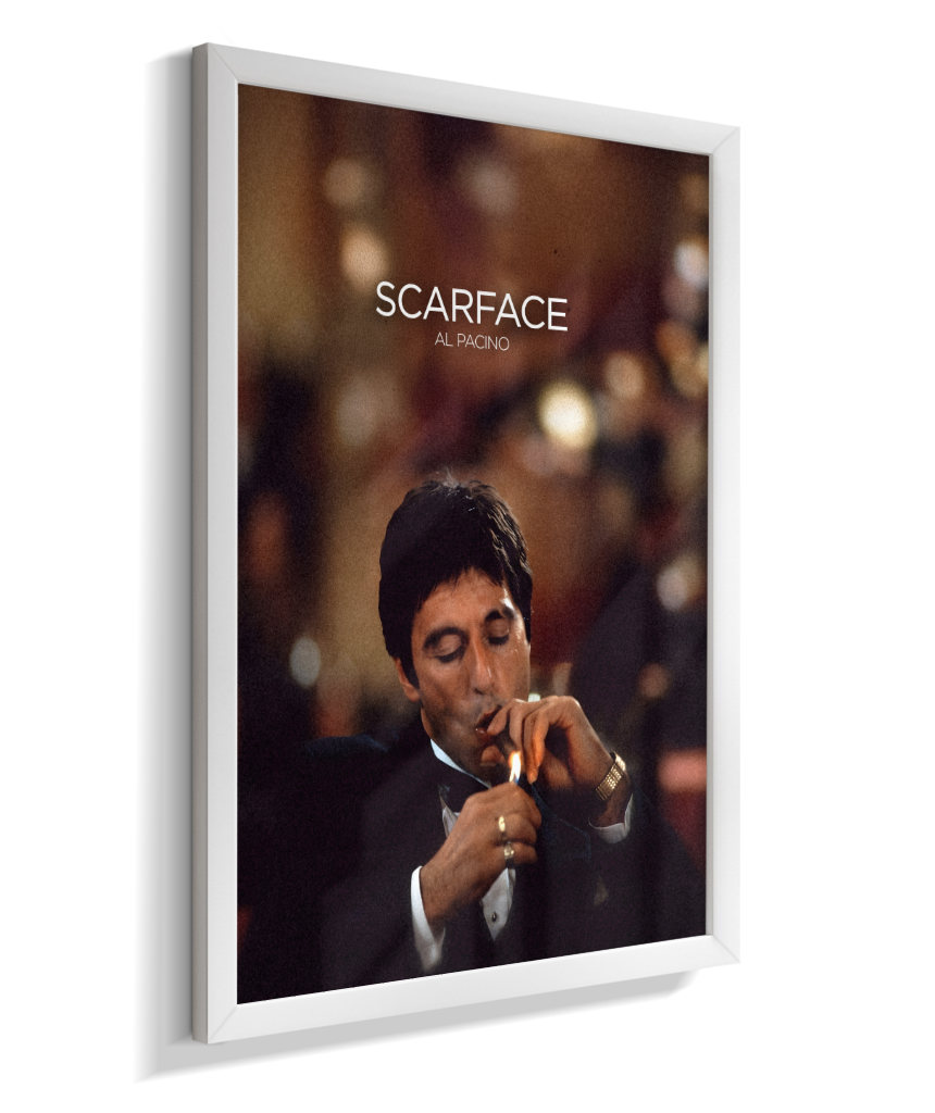 Quadro decorativo Scarface Cigar Lounge Cinematic Poster
