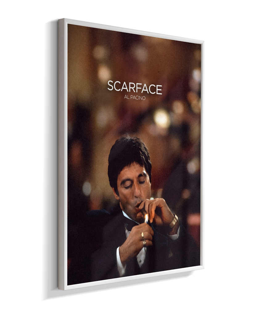 Quadro decorativo Scarface Cigar Lounge Cinematic Poster