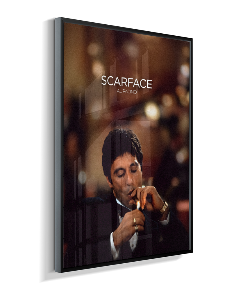 Quadro decorativo Scarface Cigar Lounge Cinematic Poster