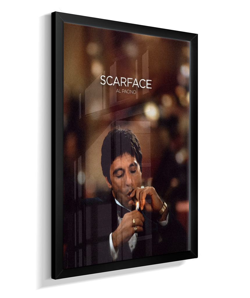 Quadro decorativo Scarface Cigar Lounge Cinematic Poster